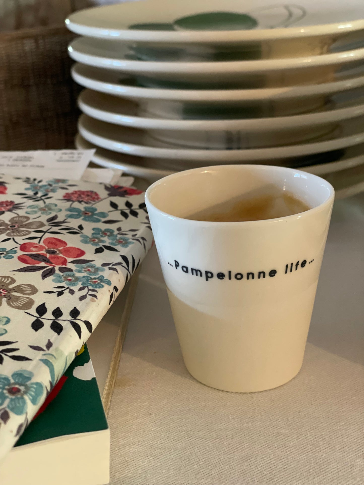 Tasse expresso porcelaine Pampelonne life