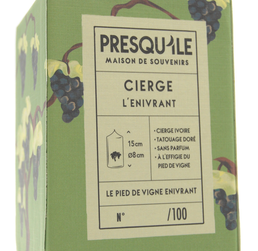 Cierge Bougie Vigne L'Enivrant